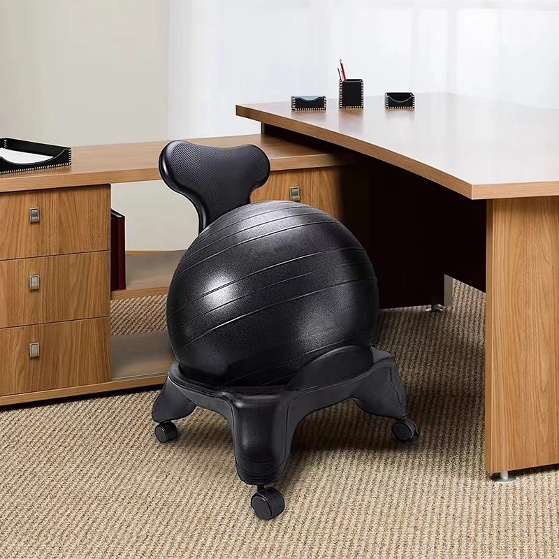 COOLBABY SSZ1001 Balance Ball Chair Office Ball Chair Movement Stability Yoga Ball Advanced Ergonomic Chair Ergonomic Home And Office Desk Chair - Suitable For Home And Office Desk With Air Pump - COOLBABY