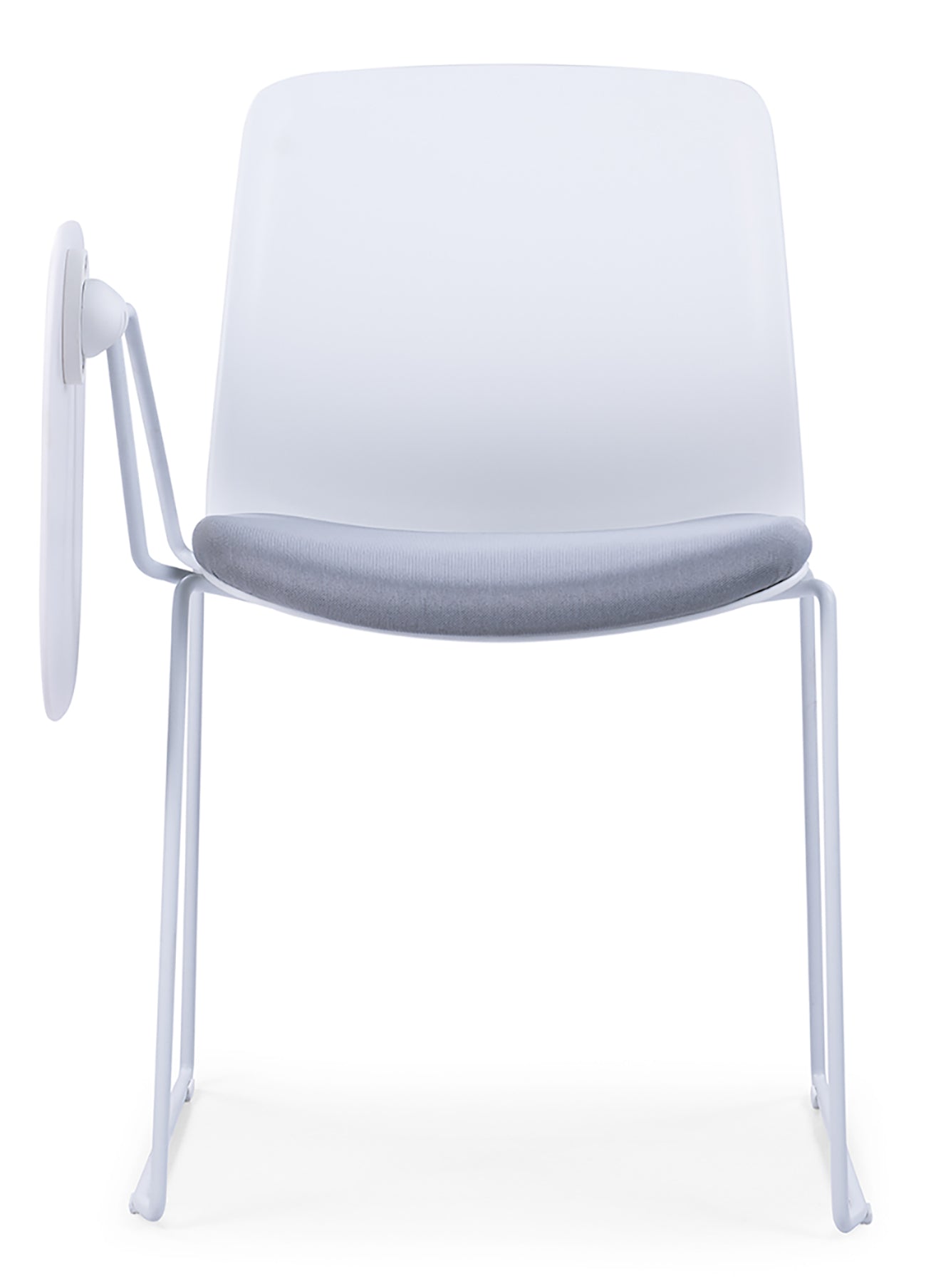 Training Chair Sled Base With Writing Board - White With Grey Seat - COOLBABY