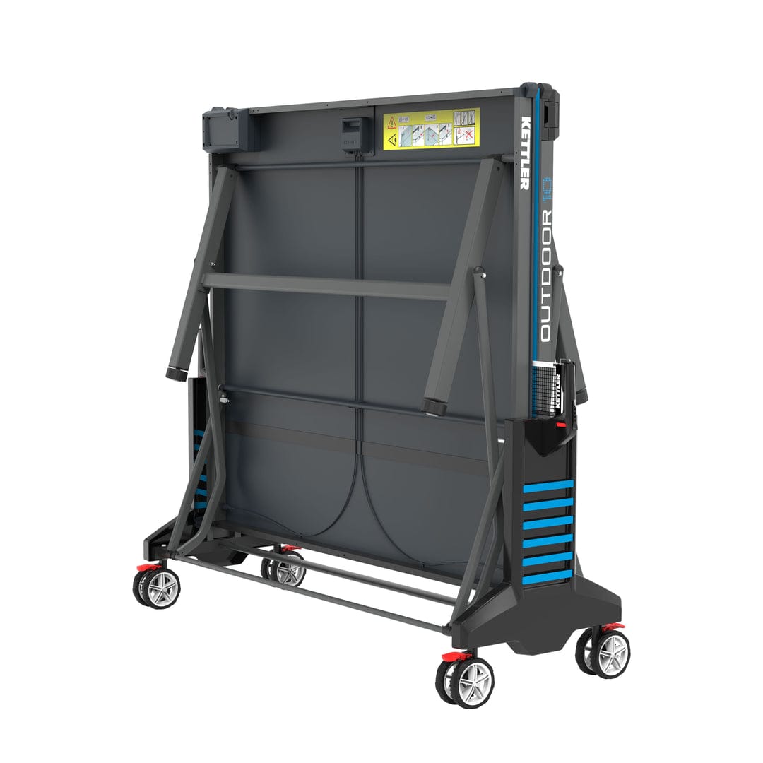 Outdoor 10 Table Tennis Table With 4 Large Wheels - COOLBABY