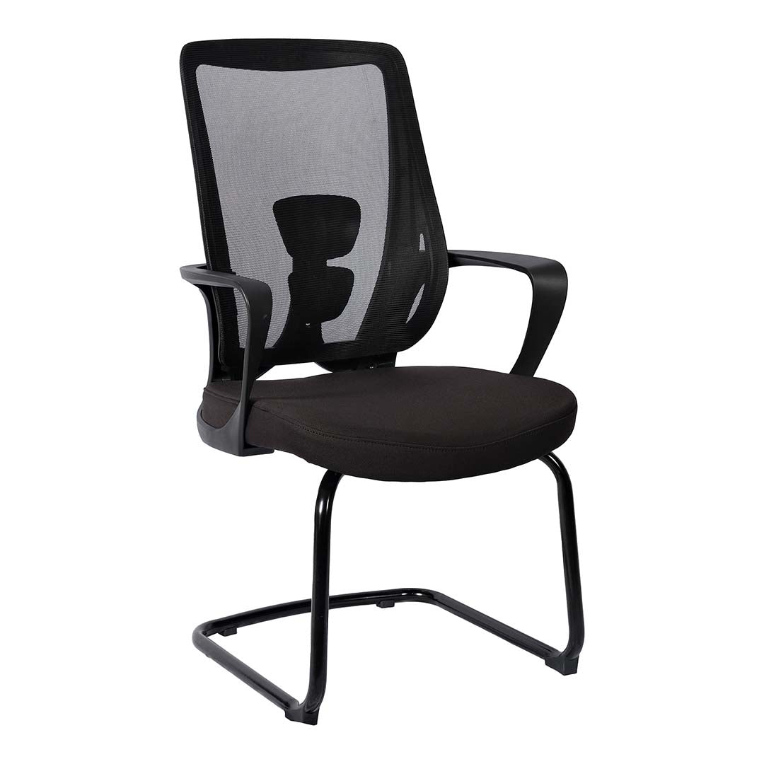 COOLBABY Modern Office Visitor Chair 813-C with Breathable Mesh Back and Ergonomic Design - COOLBABY