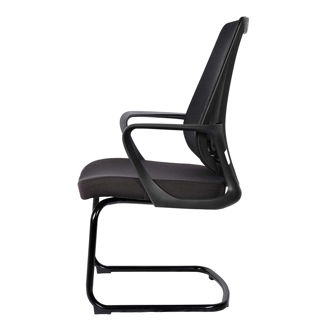 COOLBABY Modern Office Visitor Chair 813-C with Breathable Mesh Back and Ergonomic Design - COOLBABY