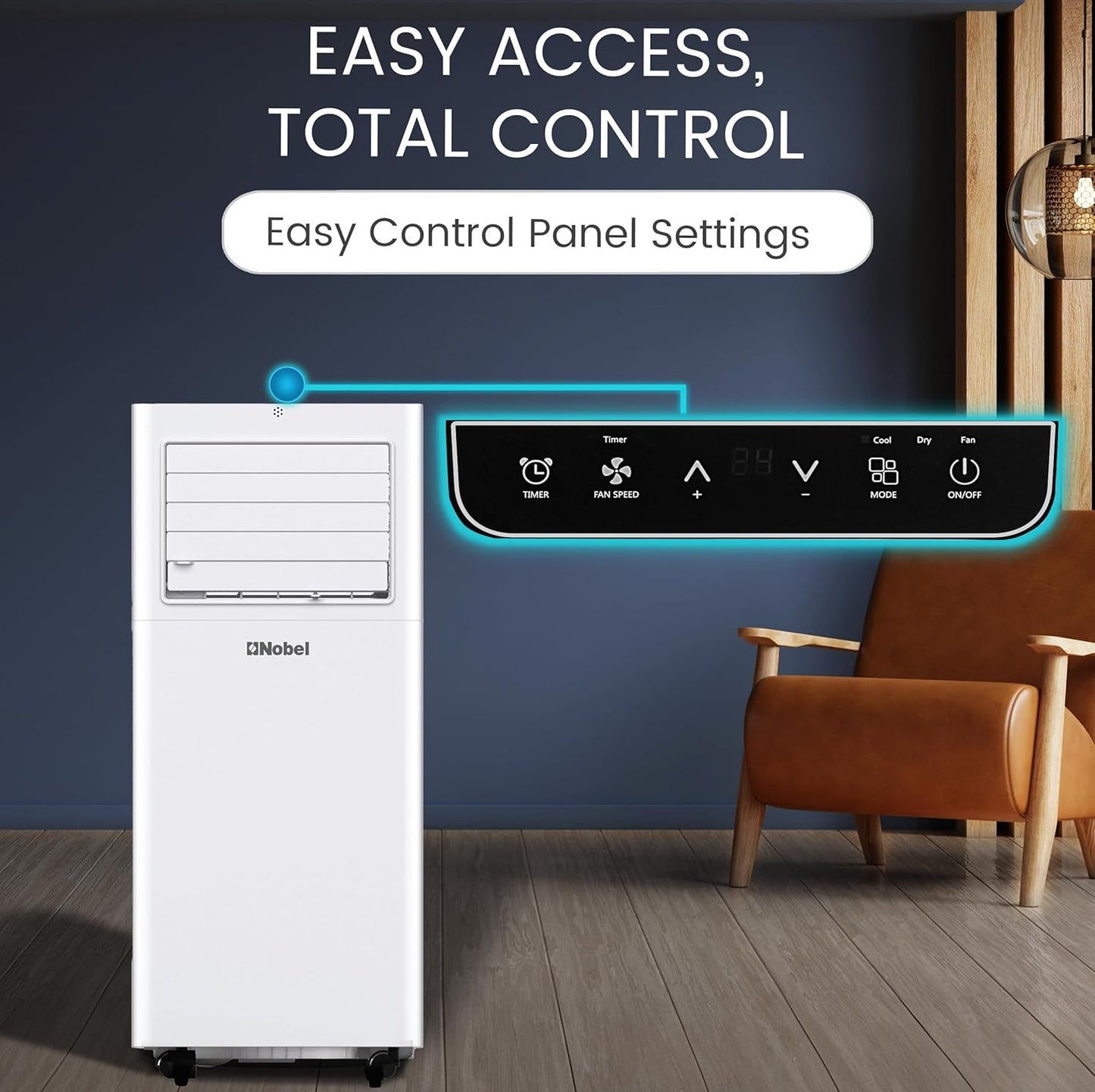 12000 BTU Portable Air Conditioner | 3-in-1 Cooling, Fan & Dehumidifier