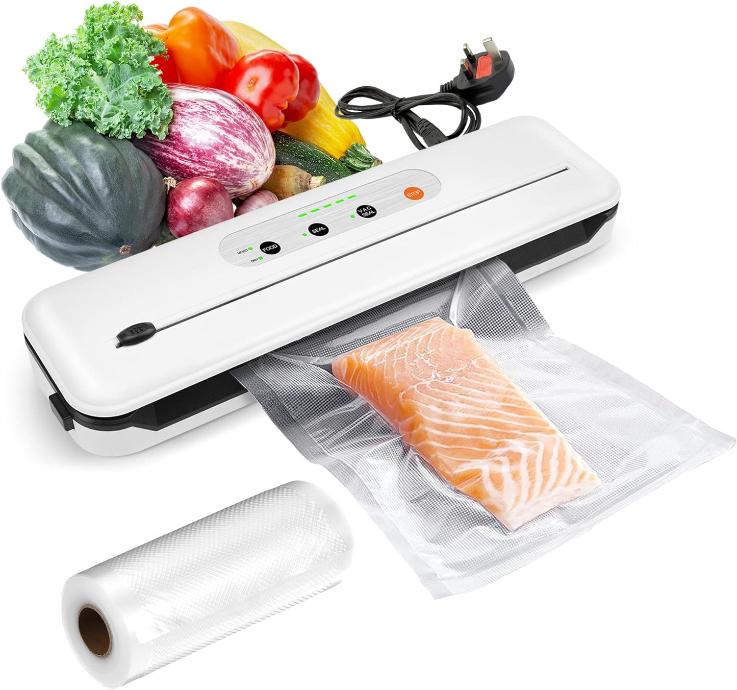 COOLBABY HDD-ZKDBJ2 Vacuum Packer Sealing Machine With Sstarter Automatic Vacuum Sstainless Steel Sealing Mmachine - COOL BABY