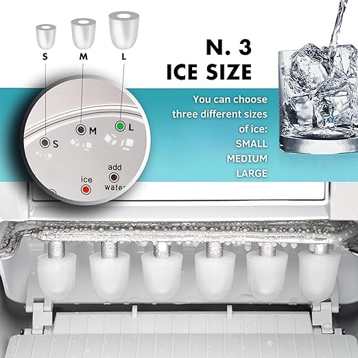Ice Maker Countertop – 20Kg/24H - High Capacity - COOLBABY