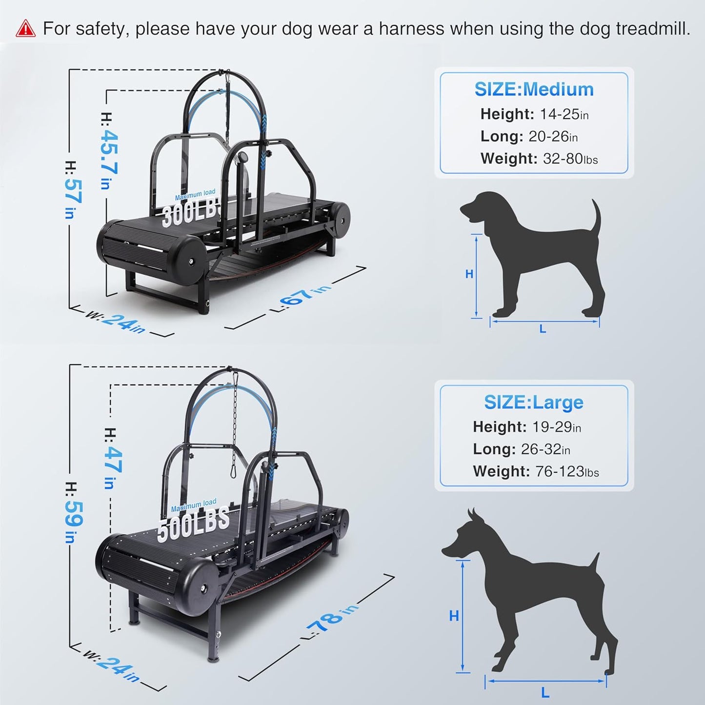 Non‑Motorized Dog Treadmill for Large Dogs – Wide Slatmill with Pedometer, Self‑Powered Running Machine with Brake & 5‑Level Incline, Heavy‑Duty Indoor Dog Exercise Equipment