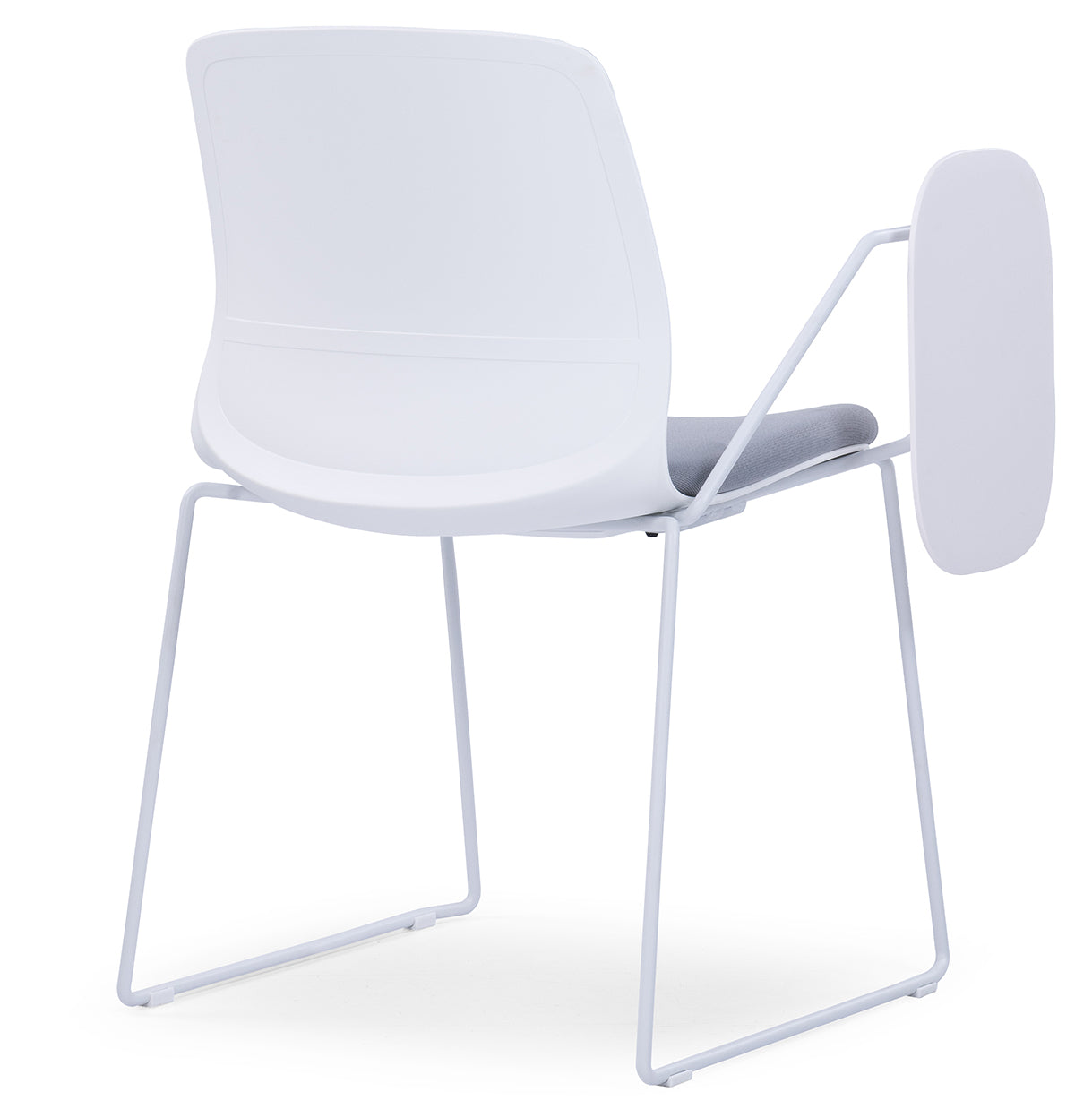 Training Chair Sled Base With Writing Board - White With Grey Seat - COOLBABY