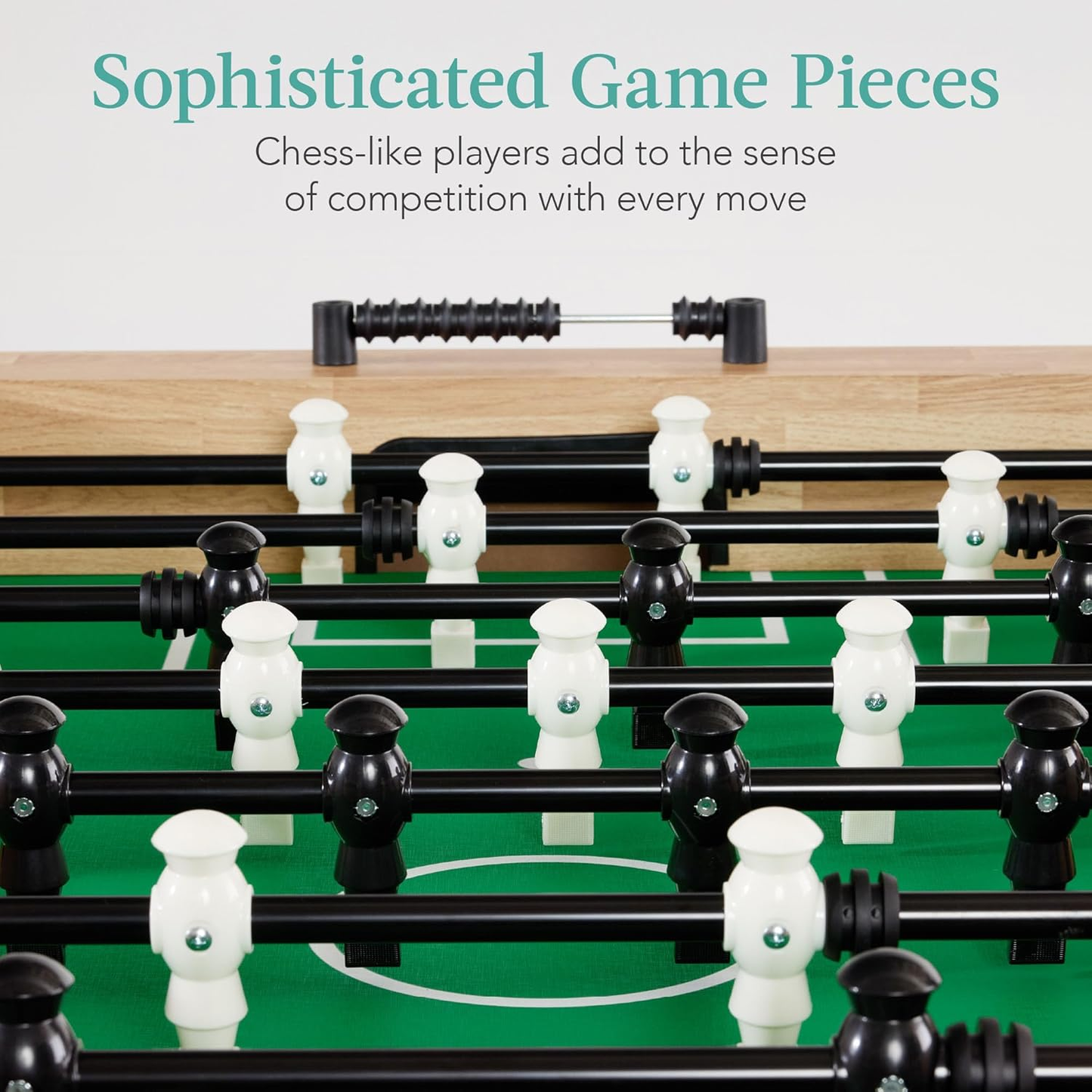 54 Inch Regulation Foosball Table for Home, Game Room - Includes 2 Balls, 2 Cup Holders - COOLBABY