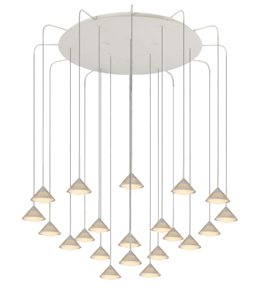 Modern Hanging Light LED 21x4W - White - COOLBABY