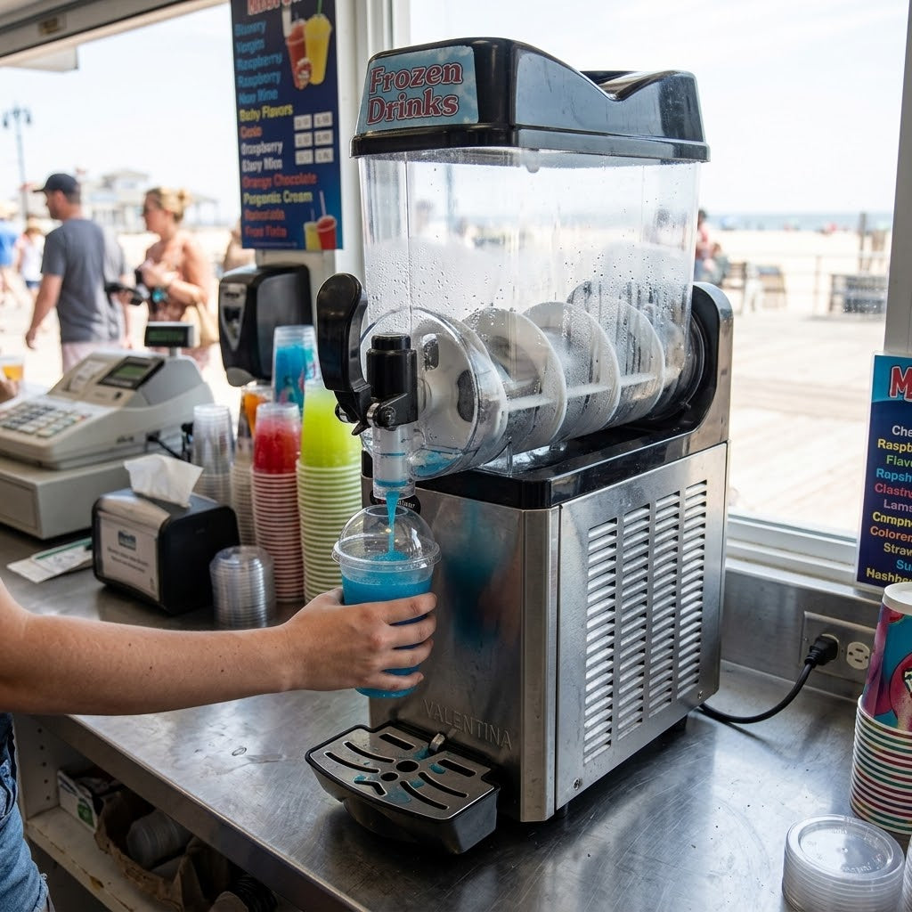 Frozen Drinks XRJ12LX1 Commercial Slush & Smoothie Machine 12L Single Bowl Frozen Beverage Dispenser