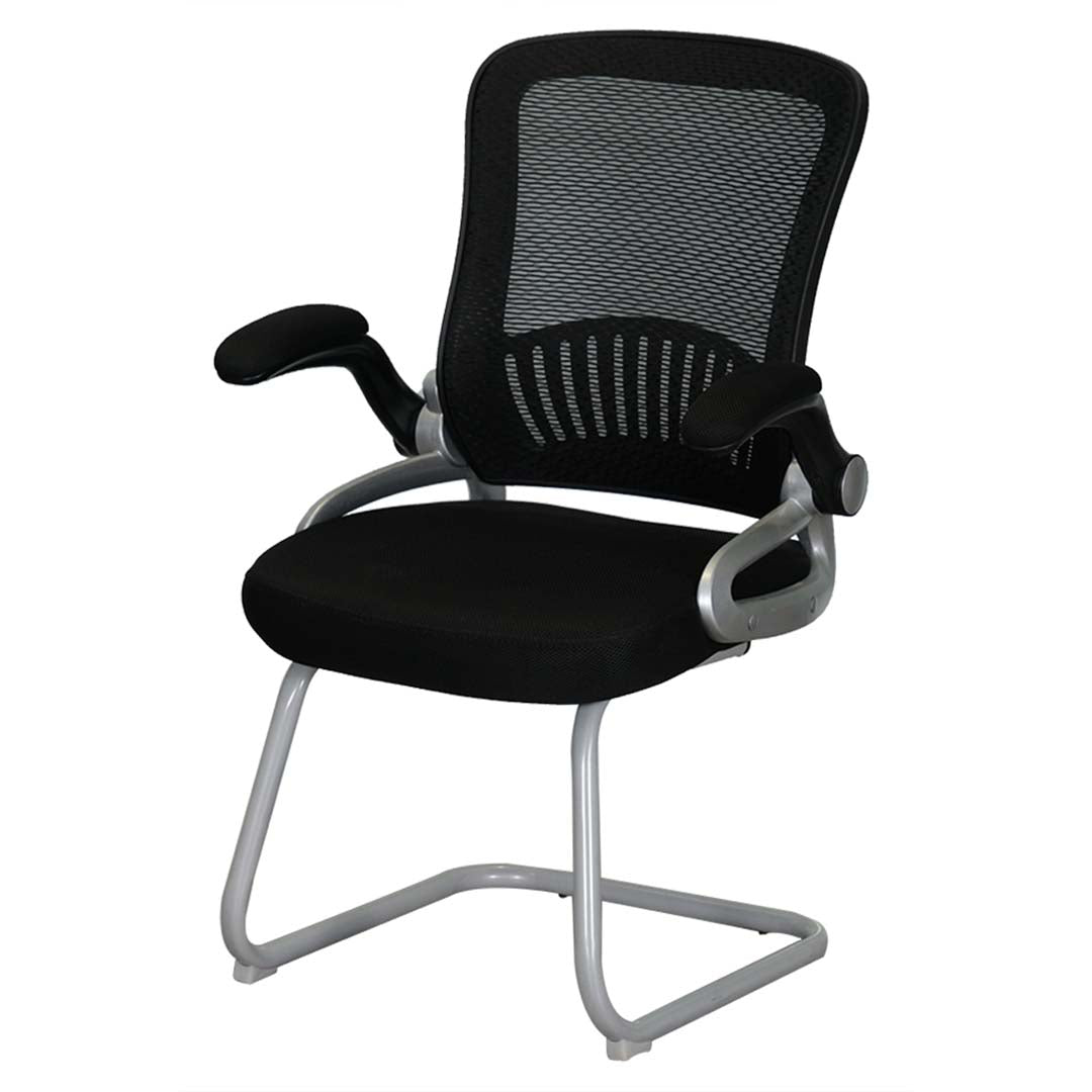 COOLBABY Office Visitor Chair 901-T with Breathable Mesh Back, Retractable Arm Rests & Thick Cushion - COOLBABY