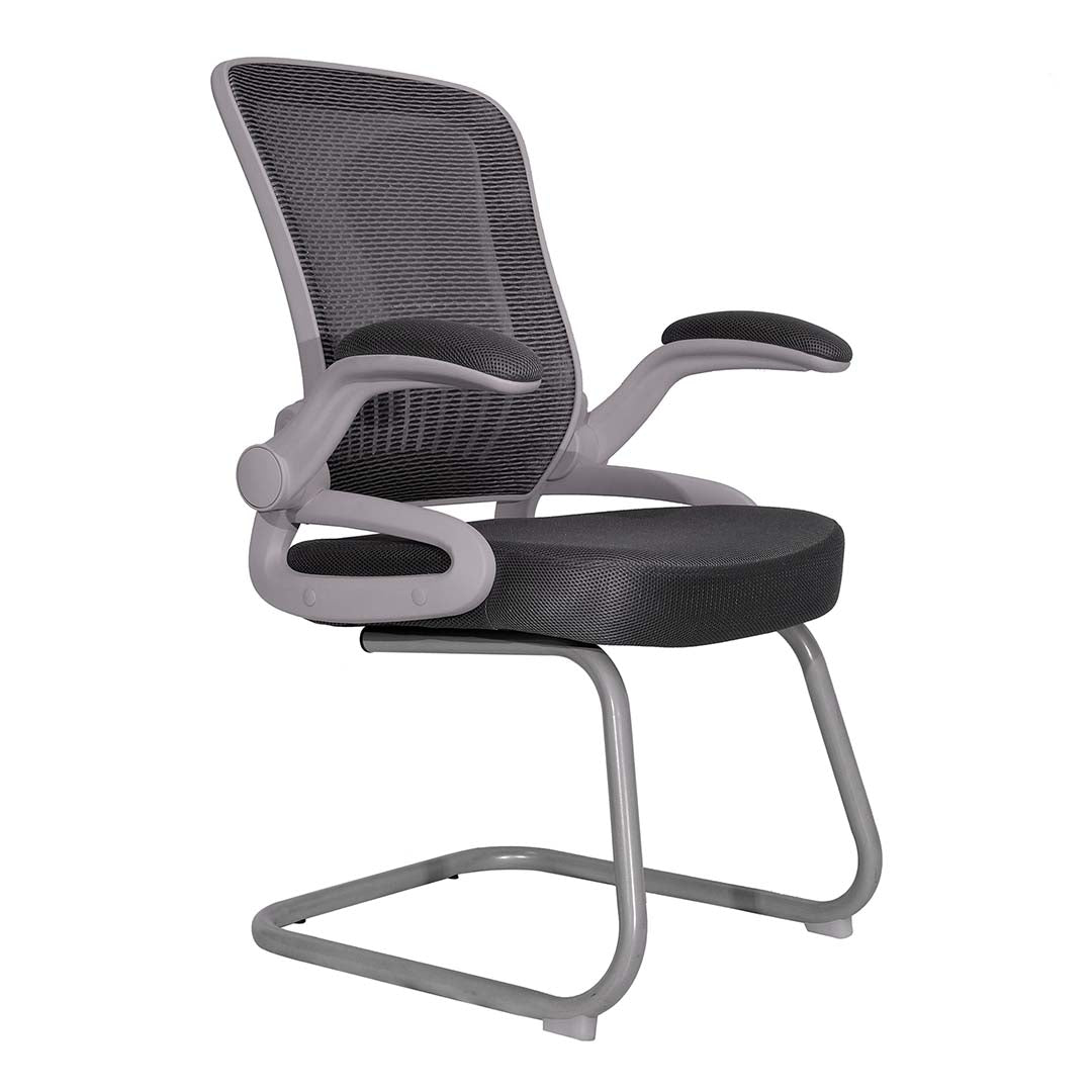 COOLBABY Office Visitor Chair 901-T with Breathable Mesh Back, Retractable Arm Rests & Thick Cushion - COOLBABY