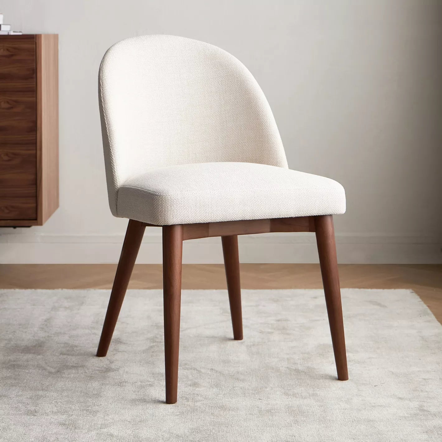 6-Seater Dining Set - Walnut/Beige - COOLBABY