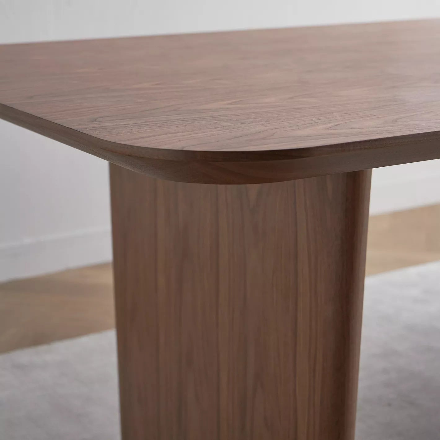 6-Seater Dining Set - Walnut/Beige - COOLBABY