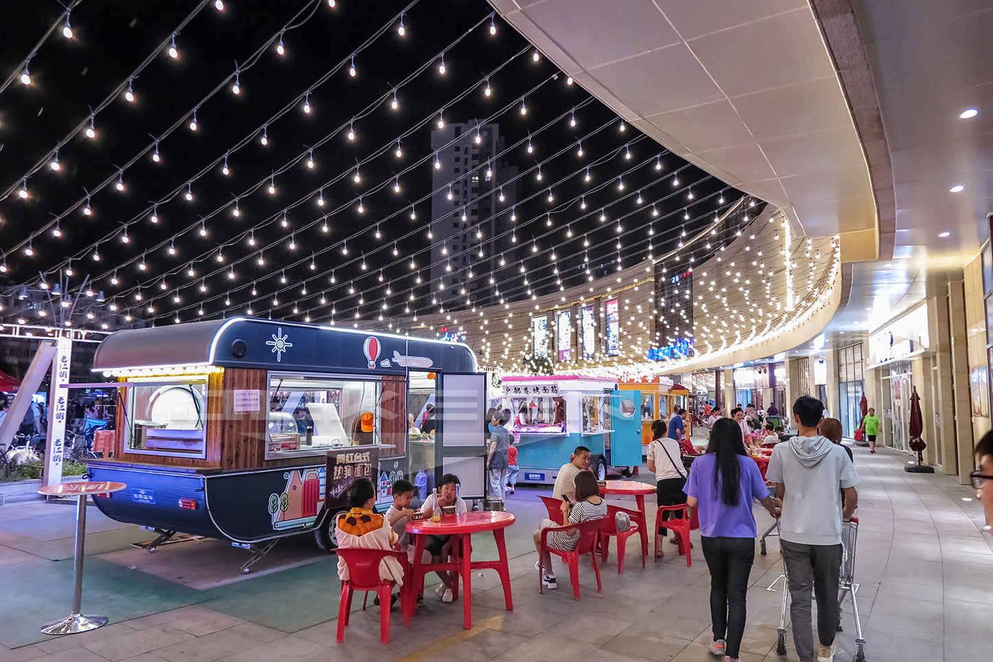 Small Electric Food Truck Moving Snack Restaurant Street Popular Food Trailer & Ice Cream Truck Mobile Food Cart Can Be Customized - COOLBABY