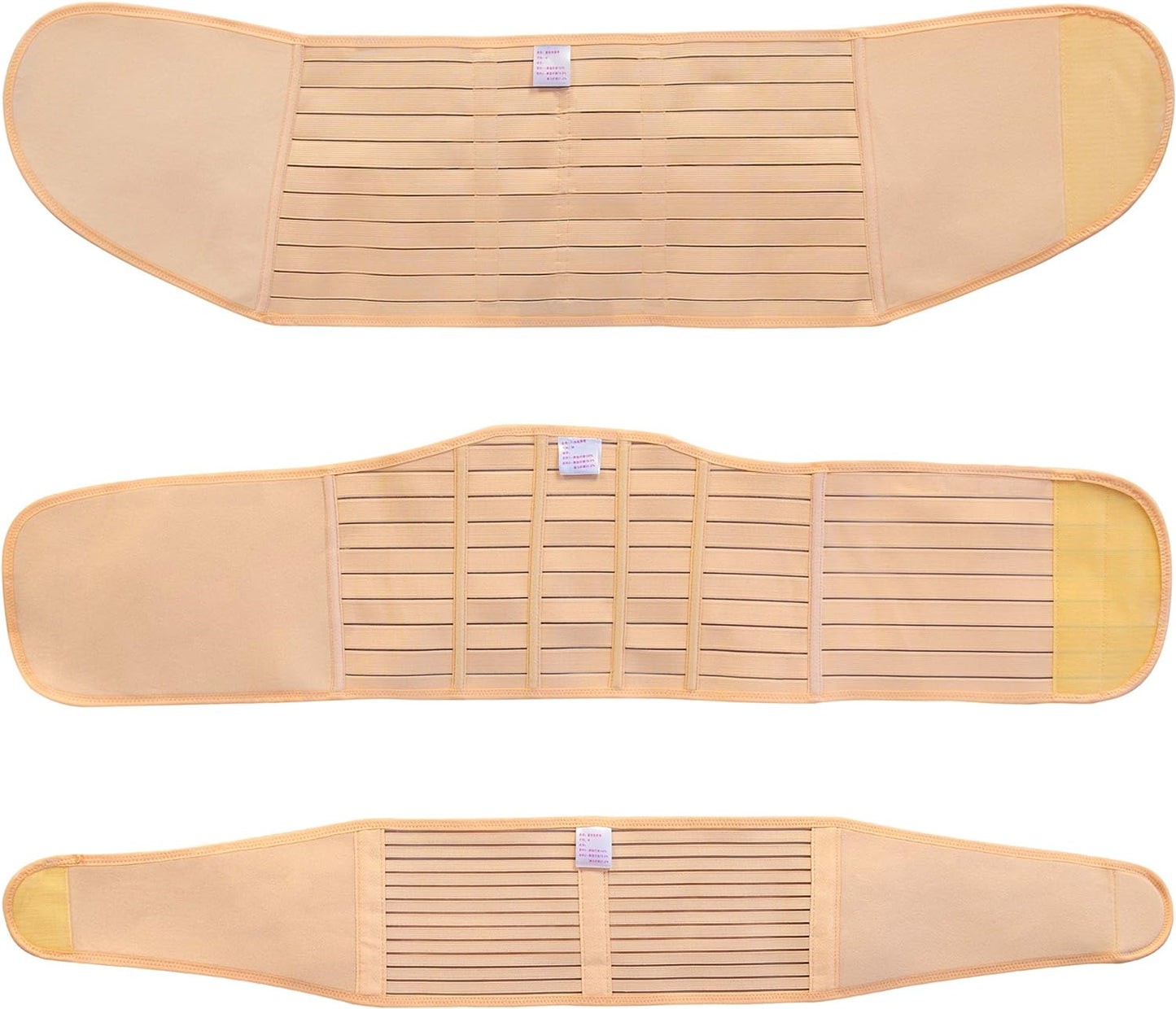 Postnatal abdominal belt 3 in 1 Set for a flat stomach - Breathable - Size L - Abdominal Elastic belly bandages - COOLBABY