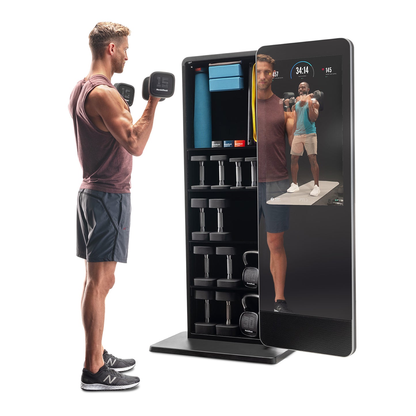 COOLBABY Track Vault Interactive Trainer: Elevate Your Home Workouts with Form Coaching - COOLBABY
