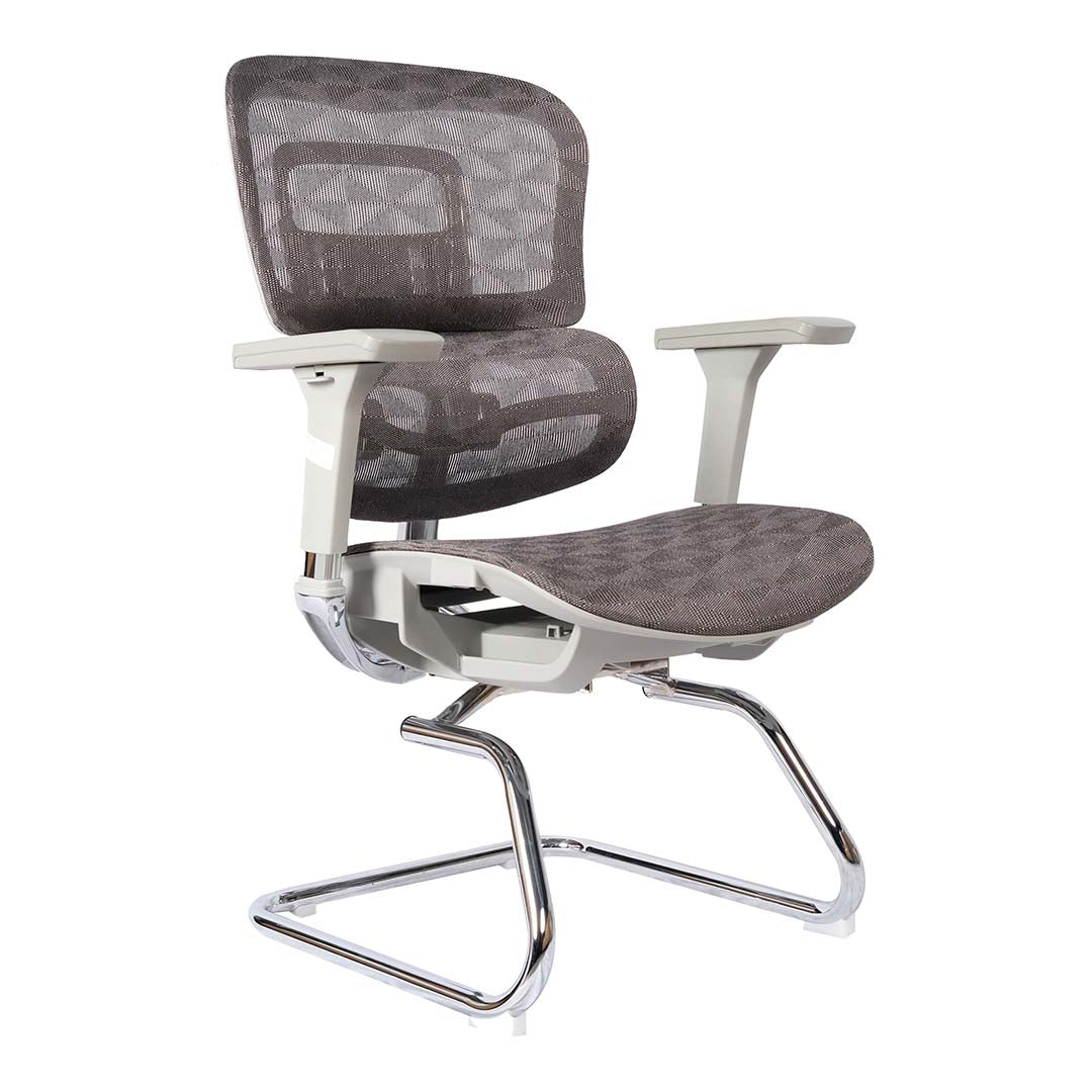 COOLBABY Ergonomic Office Visitor Chair AL-001-C with Breathable Mesh Back and Adjustable Features - COOLBABY