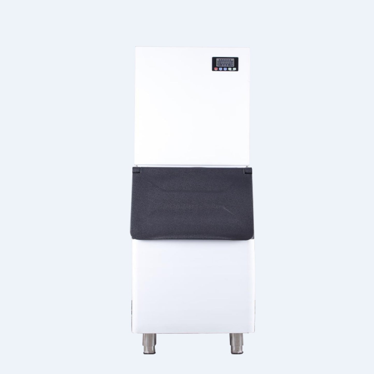 Ice Cube Makers, Commercial Ice Maker Machine,Under Counter Ice Maker with Large Storage Bin,Fully-Automatic Freestanding Commercial Clear Cube Ice Make for Bussiness, Home,215KG - COOLBABY