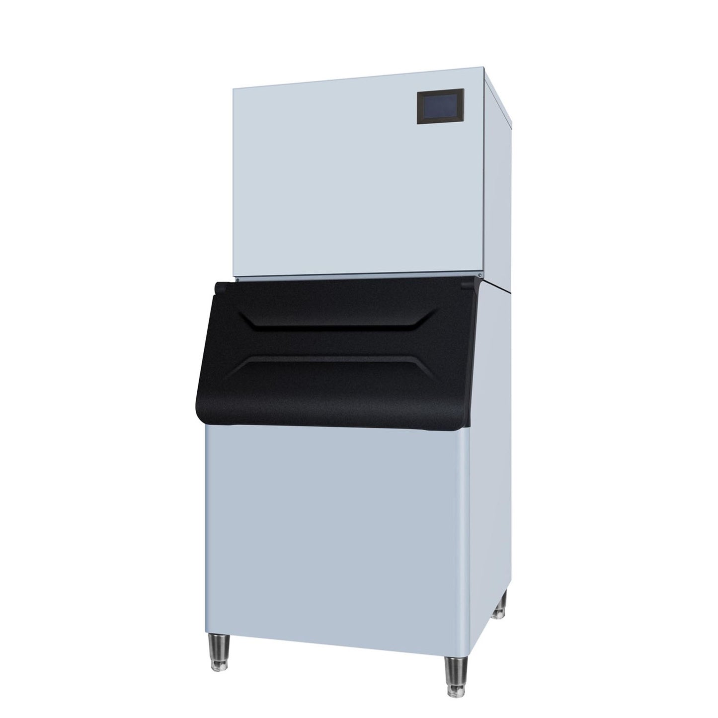 Ice Cube Makers, Commercial Ice Maker Machine,Under Counter Ice Maker with Large Storage Bin,Fully-Automatic Freestanding Commercial Clear Cube Ice Make for Bussiness, Home,360KG - COOLBABY