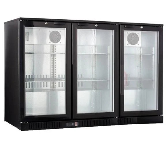 BC03PS 320L Commercial Bar Cooler with 3 Sliding Glass Doors
