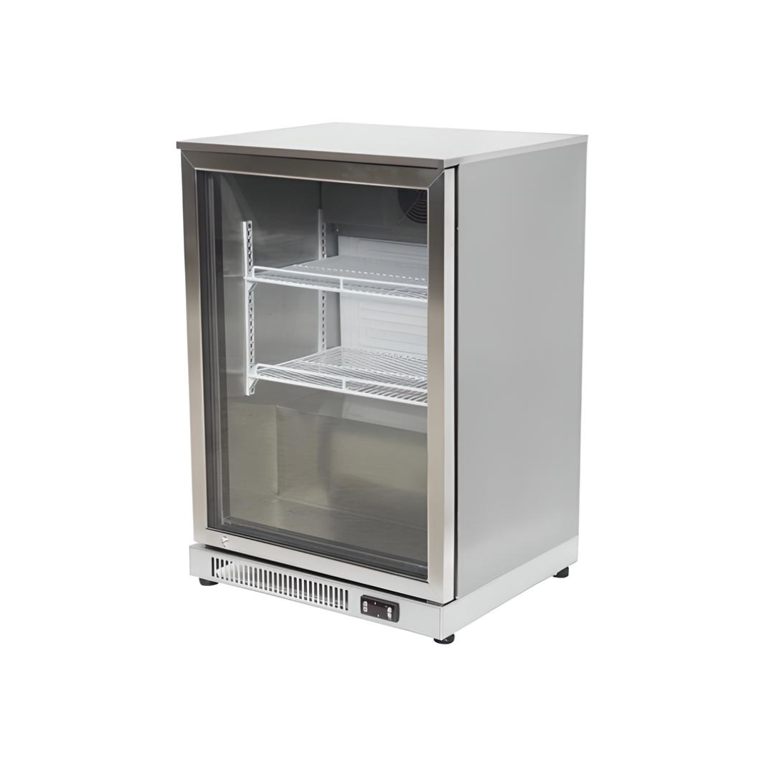 Soft Drink Cooler – 126L Single‑Door Bar Bottle Chiller with Zanussi Compressor
