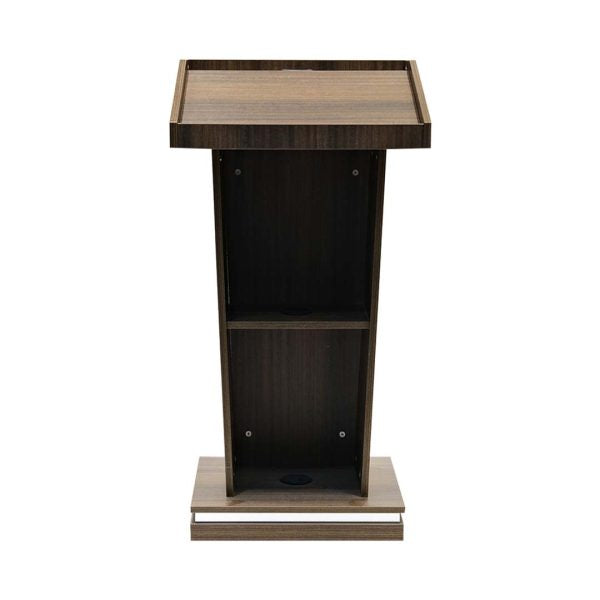 COOLBABY Podium Stand BT-50 Brown – High Durability, Modern Presentation Lectern with Shelf - COOLBABY