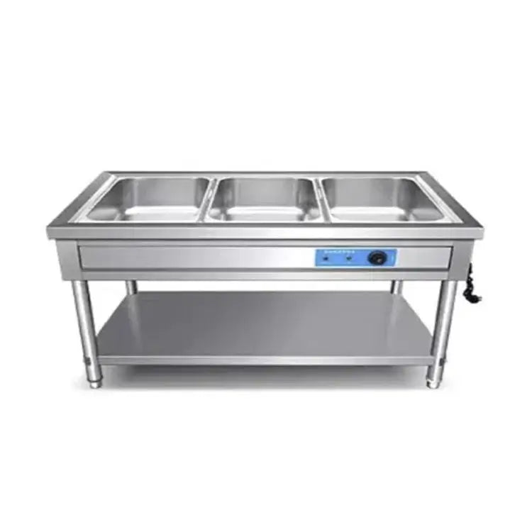 Pan Bain Marie 3 GN with Stand – AISI 304 Stainless Steel Food Warmer 2.5KW Made in UAE