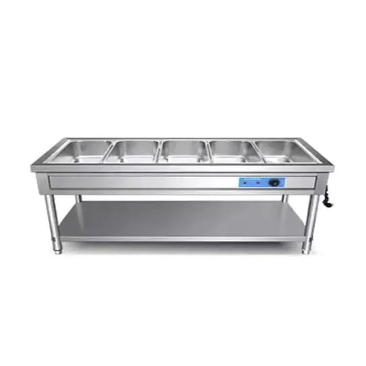 Bain Marie 5 GN with Stand – Heavy Duty AISI 304 Stainless Steel Food Warmer 2.5KW Made in UAE