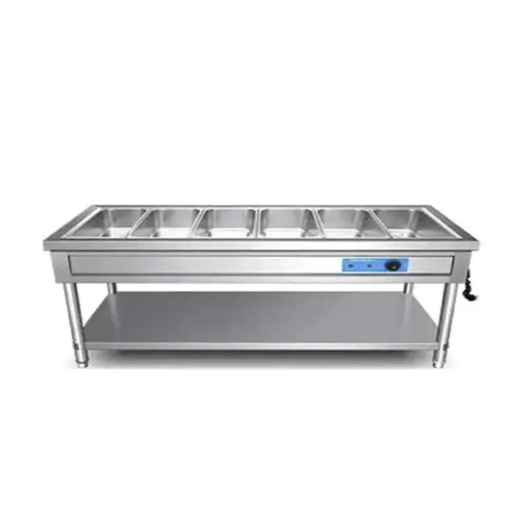 Bain Marie 6 GN with Stand – Heavy Duty AISI 304 Stainless Steel Food Warmer 2.5KW Made in UAE