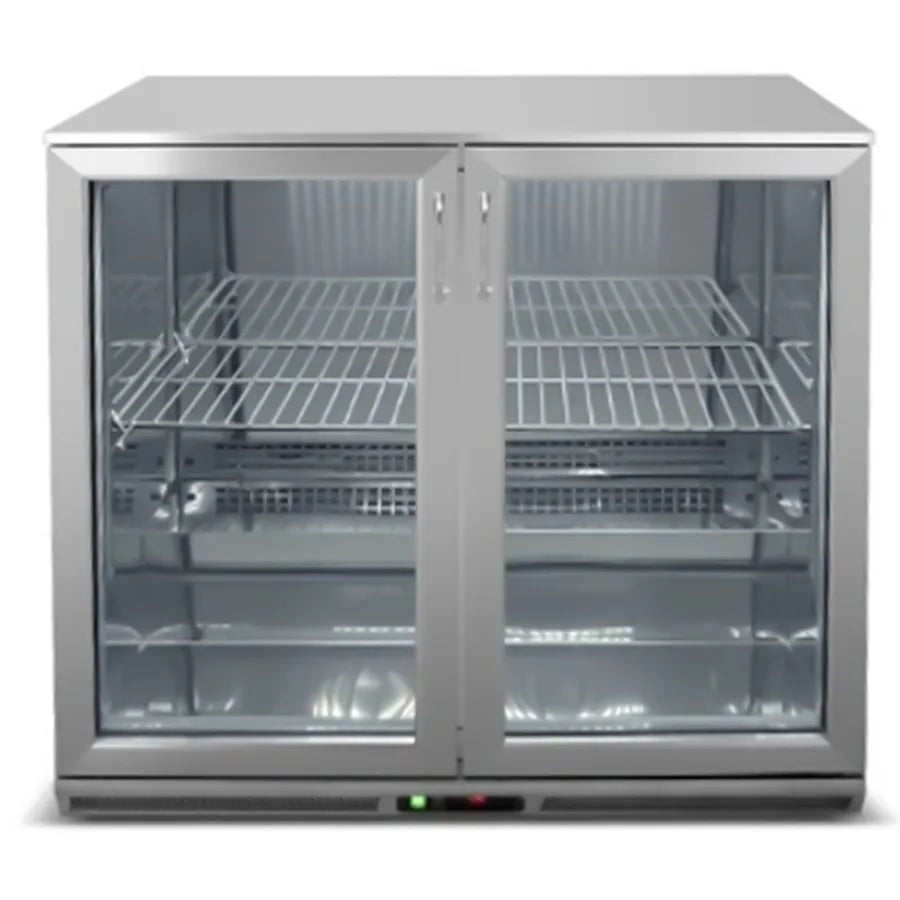 GN2100TN/W 2 Door Commercial Bar Cooler | Stainless Steel Beverage Refrigerator