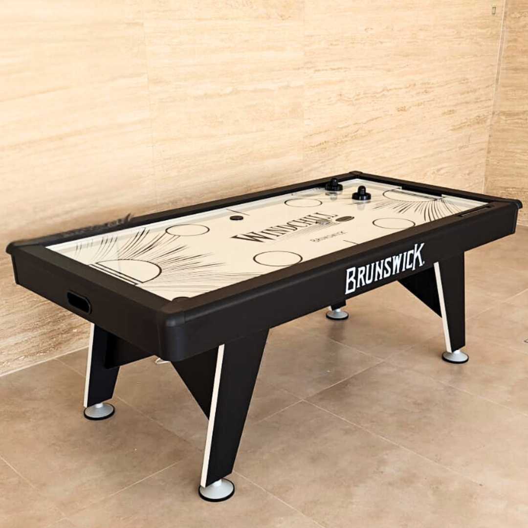 Windchill Air Hockey Table 7FT – Professional Indoor Arcade Game Table with UL Blower, Pucks & Mallets