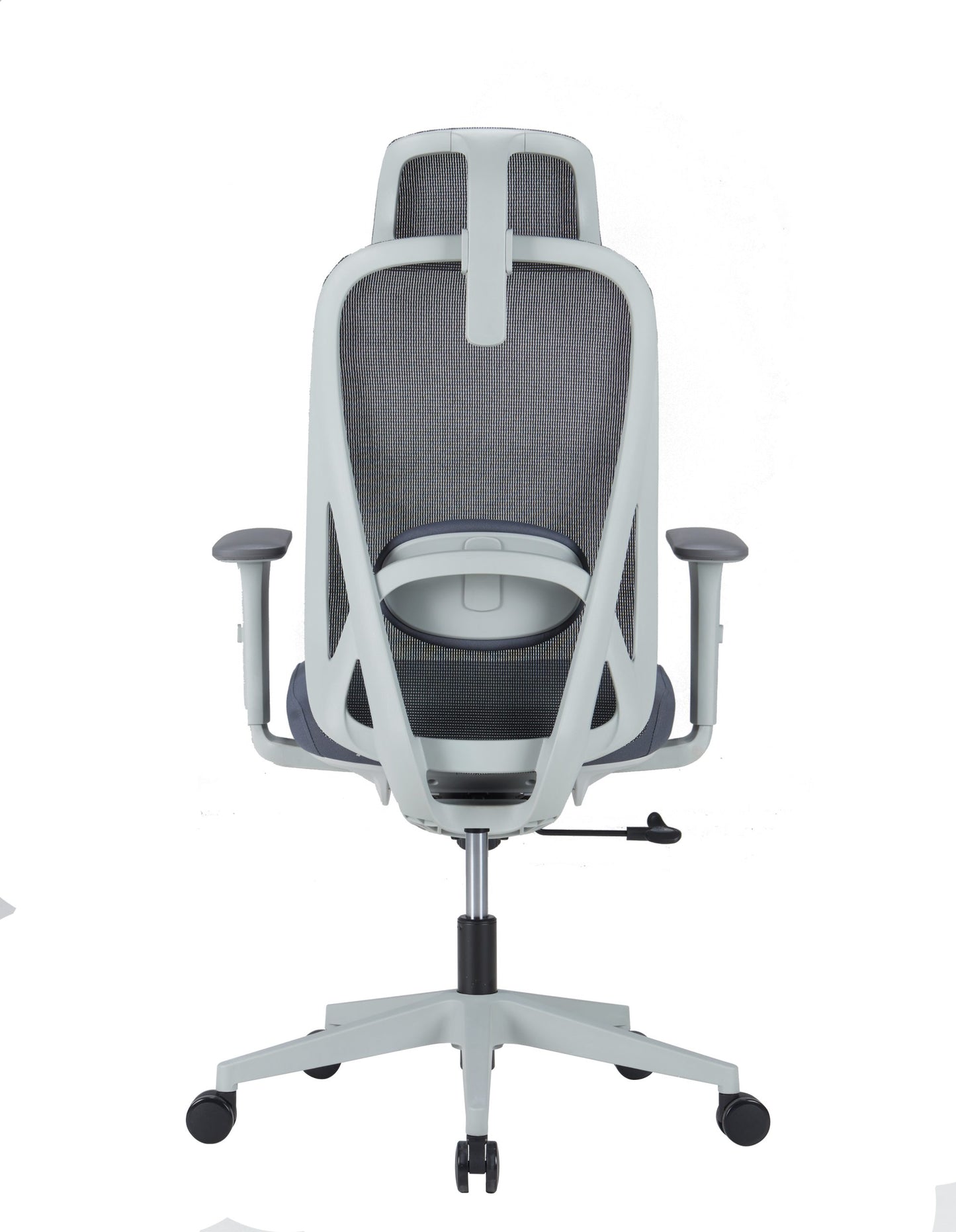 High Back Ergonomic Swivel Office Chair with Adjustable Back & Headrest Computer Chair - grey frame - COOLBABY