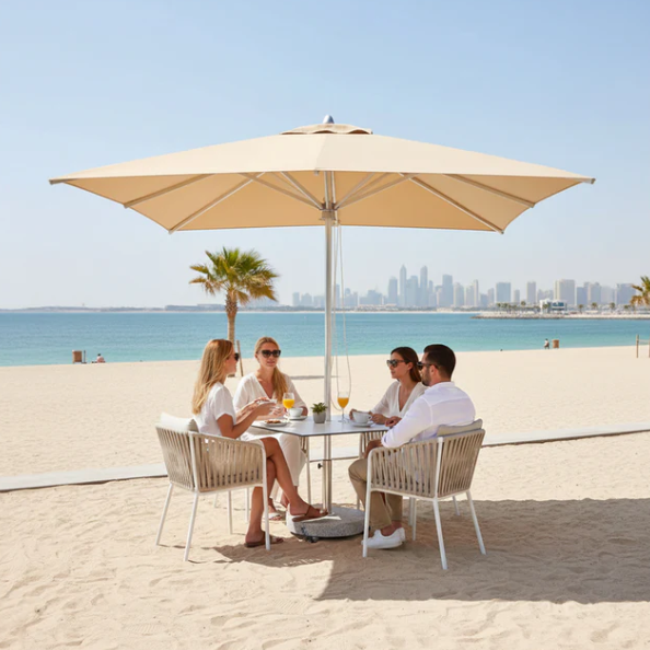 Square Garden Umbrella 270x300 cm Without Base | UV-Resistant Outdoor Patio Umbrella