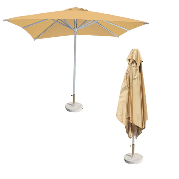 3m x 3m Square Garden Umbrella Without Base | UV-Resistant Outdoor Patio Umbrella