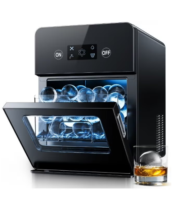 Portable Ice Ball Maker Machine | Crystal Clear Sphere Ice | Self-Cleaning Countertop Ice Maker