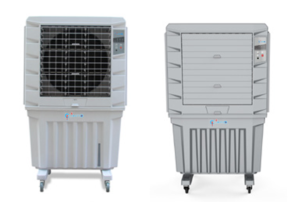 Industrial Outdoor Air Cooler 10000 m³/h | 125L Water Tank | 300W Portable Evaporative Cooler