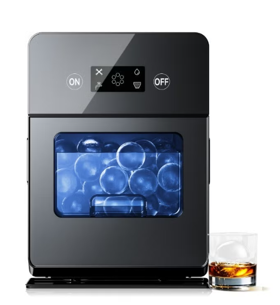 Portable Ice Ball Maker Machine | Crystal Clear Sphere Ice | Self-Cleaning Countertop Ice Maker