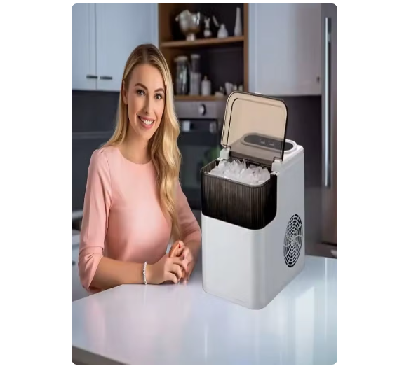 Portable Countertop Ice Maker Machine 12KG/24H | 9 Ice Cubes in 6–8 Minutes
