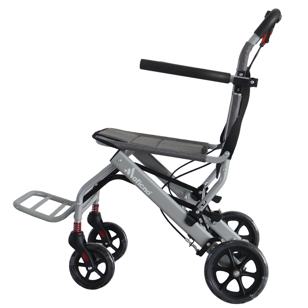 Lightweight Folding Transport Wheelchair Portable Travel Wheelchair w/Travel Bag - COOLBABY