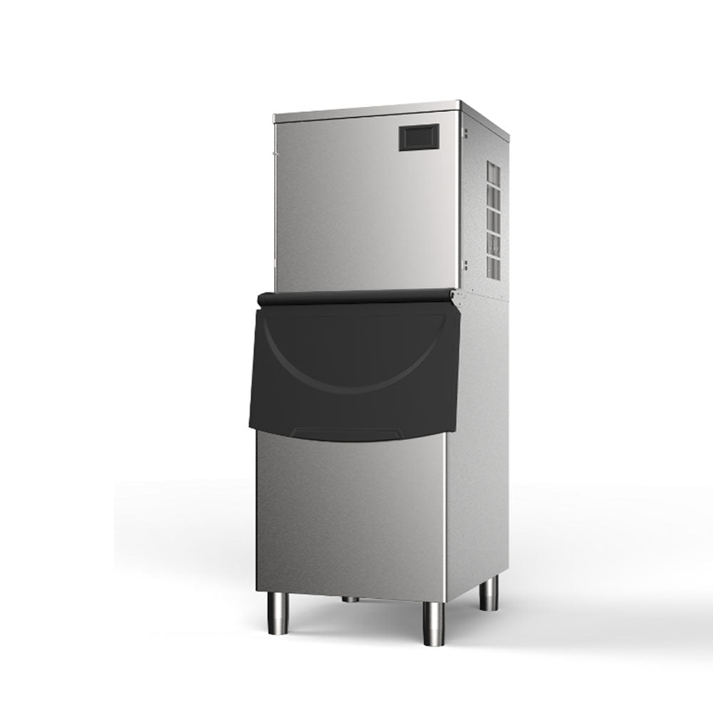 Commercial Ice Maker Machine, Ice Maker Commercial with Drain Pump, Air Cooled Stainless Steel Ice Maker,for Restaurants, Bars,Home - COOLBABY