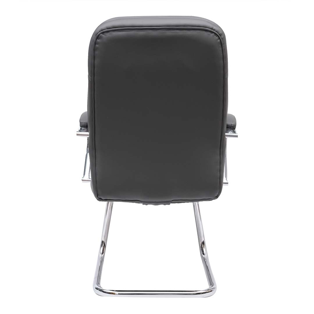 COOLBABY Ergonomic Office Visitor Chair 1121 HB – Adjustable PU Leather Seat with Chrome Base - COOLBABY