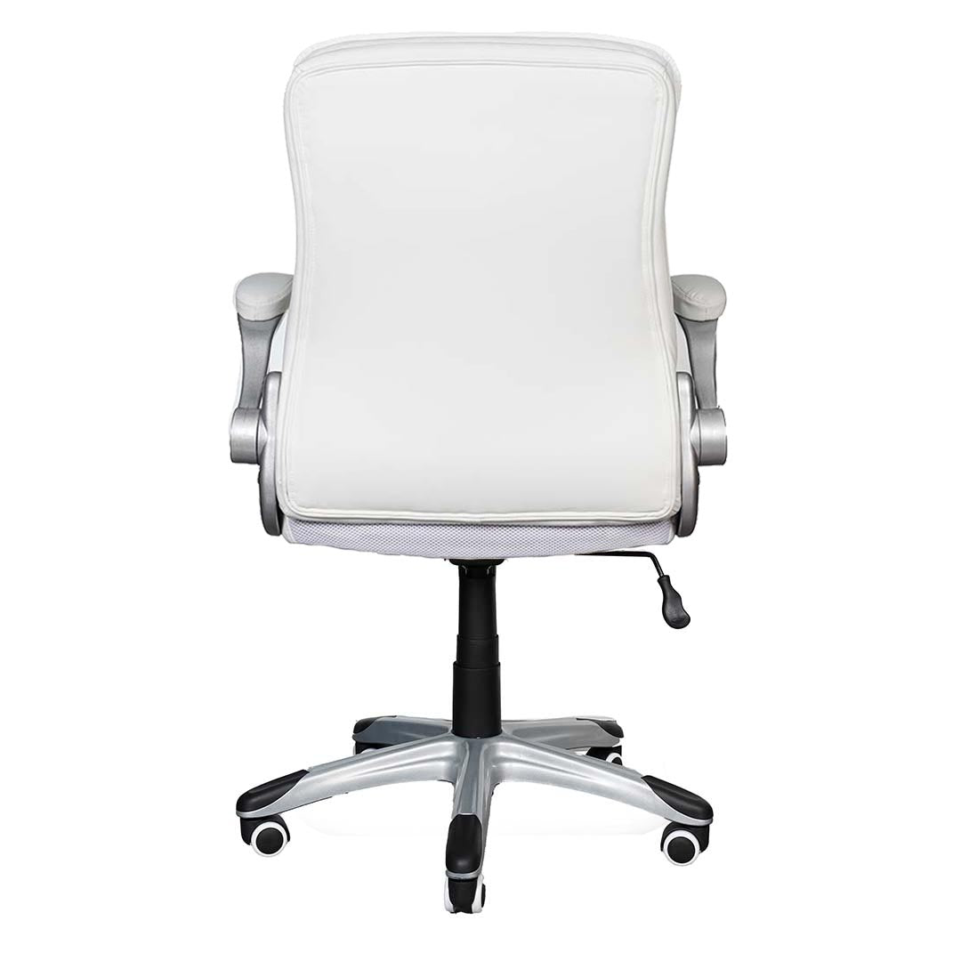 COOLBABY Ergonomic Low Back Office Chair EQ-5180-B with PU Leather, Padded Arm Rests, and Durable Design - COOLBABY