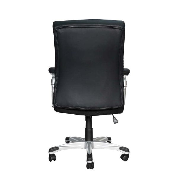 COOLBABY Ergonomic Low Back Office Chair with PU Leather & Retractable Armrests | Model EQ-5182-B - COOLBABY