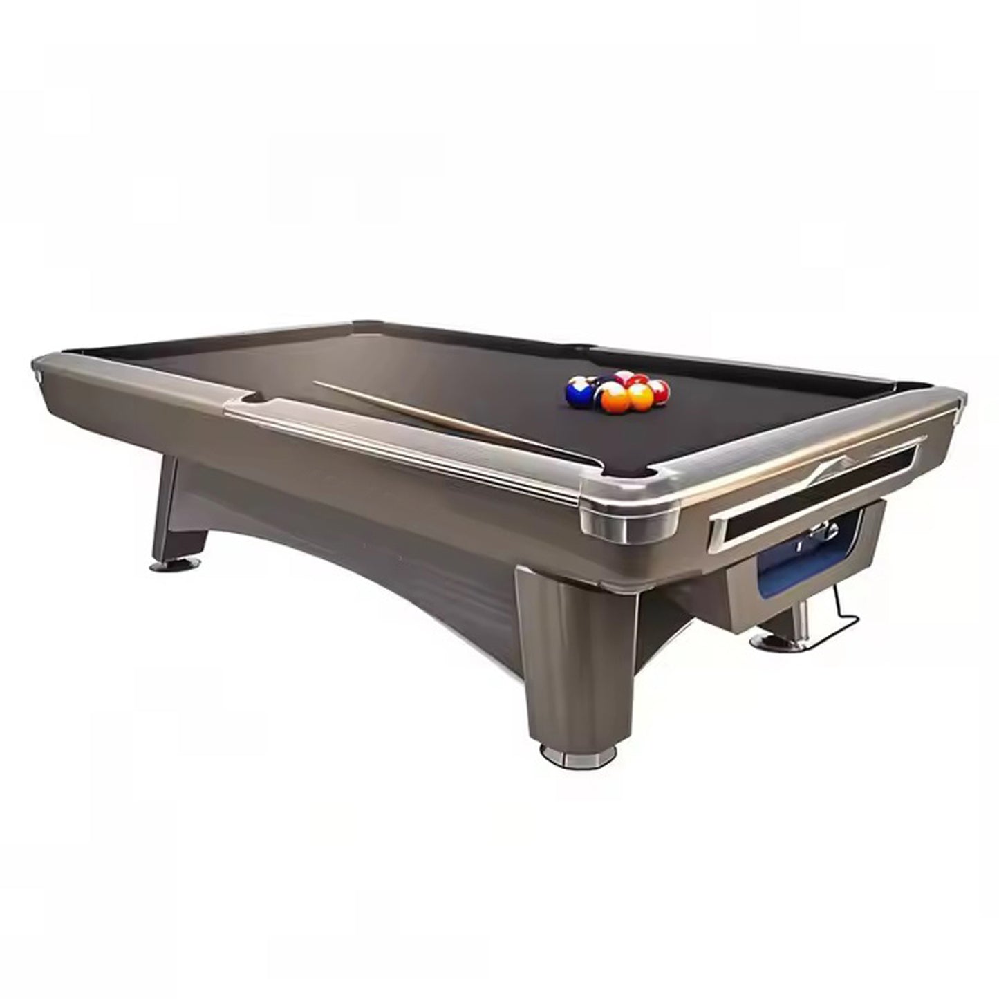 9-6-2G Billiard table, Natural Slate Solid Wood Billiards Tables 9FT Pool Table - COOLBABY