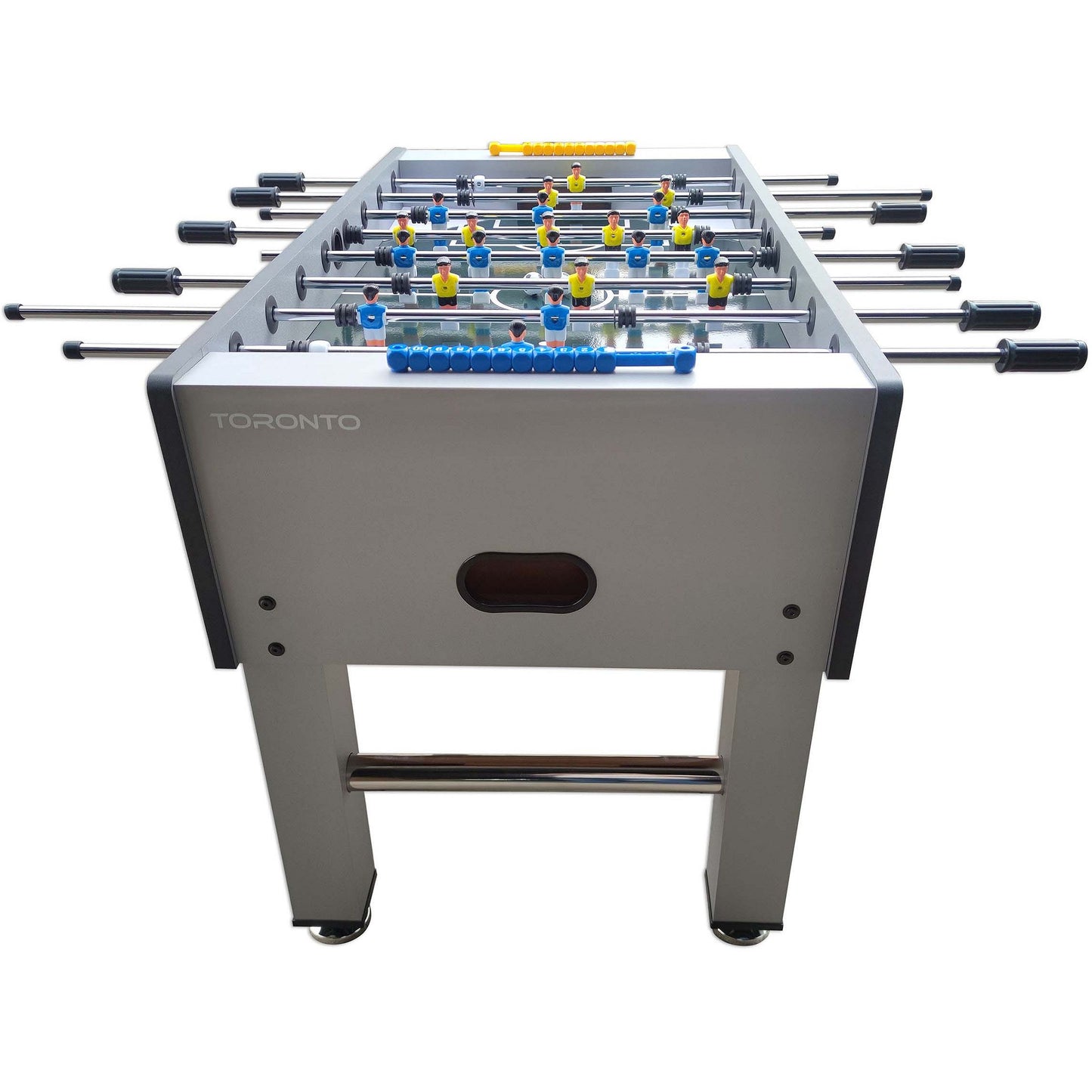 Soccer Table 5FT – Brown MDF Foosball Table with Telescopic Rods, Anti‑Slip Handles & Modern Home Game Design