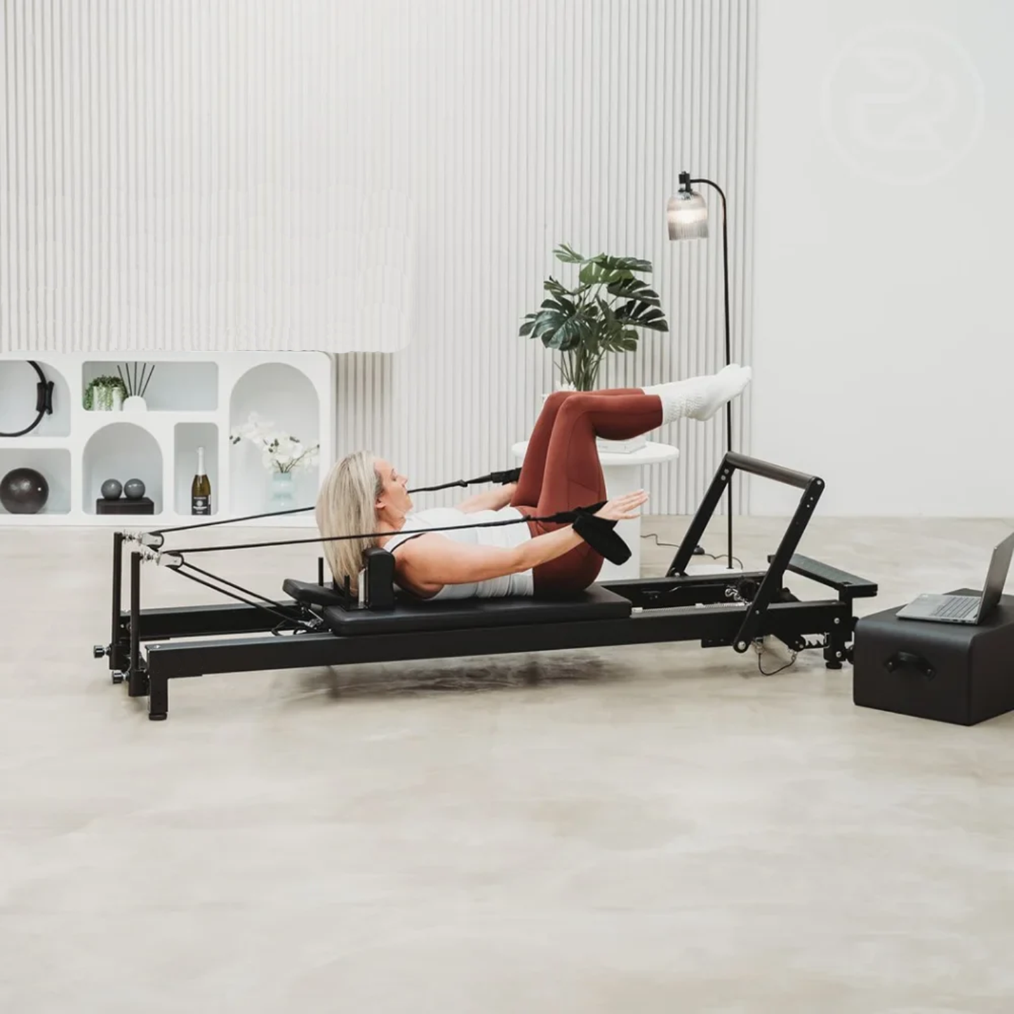 Upgraded Pilates Reformer Machine Set, Foldable Pilates Equipment for Home Training