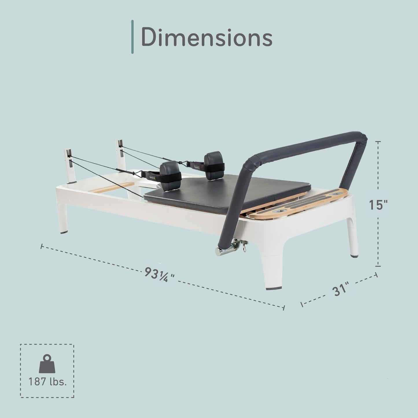 Pilates Reformer, Pilates Exercise Equipment, Workout Equipment for Home or Studio