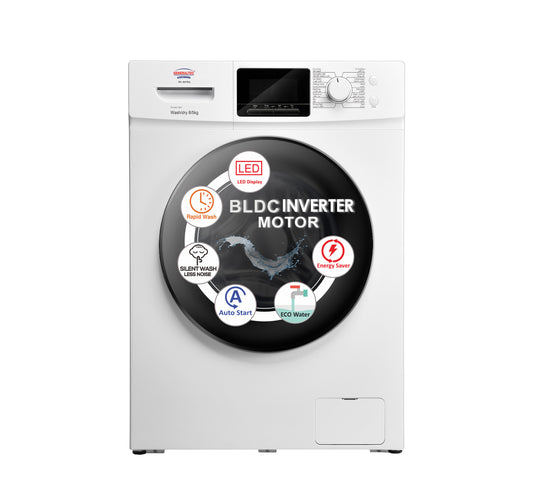 COOLBABY GWF13WDR Front Load Washing Machine – 8KG Wash & 5KG Dry with BLDC Inverter Motor - COOLBABY