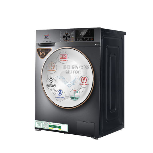 COOLBABY GWF16DR 10KG Front Load Washing Machine with 6KG Dryer - Energy-Efficient Inverter Motor - COOLBABY