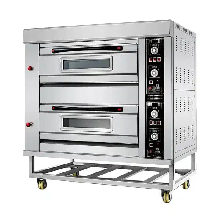 HGO-24 Gas Oven 2 Deck 4 Tray – 400×600mm Commercial Bakery Oven 20–300°C